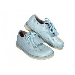 Scarpe inglesine in pelle con frangia amovibile suola chiara style 702 - Nonna Magali