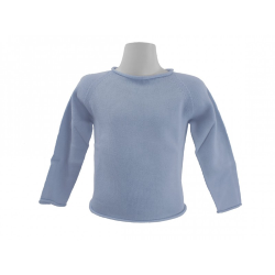 Pullover/Girocollo cotone con ricciolo - Nonna Magali-Ubaldin