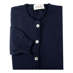 Cardigan liscio cotone collo coreana